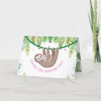Sloth Baby Girl Douche Jungle Thème