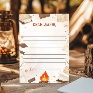 Carte De Remerciements S'more Campfire Time Capsule Note Message Card