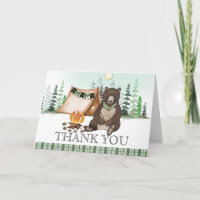 S'more Camping Bear Happy Camper 1er anniversaire