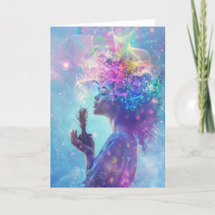 Carte De Remerciements *~* Smudging Woman Spirituelle SC4 Esoteric BLANK