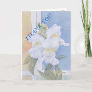 CARTE DE REMERCIEMENTS SNAPDRAGONS BLANCS