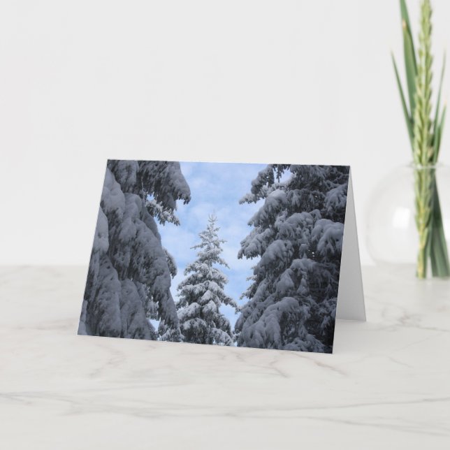 Carte De Remerciements SnowyPines (Devant)