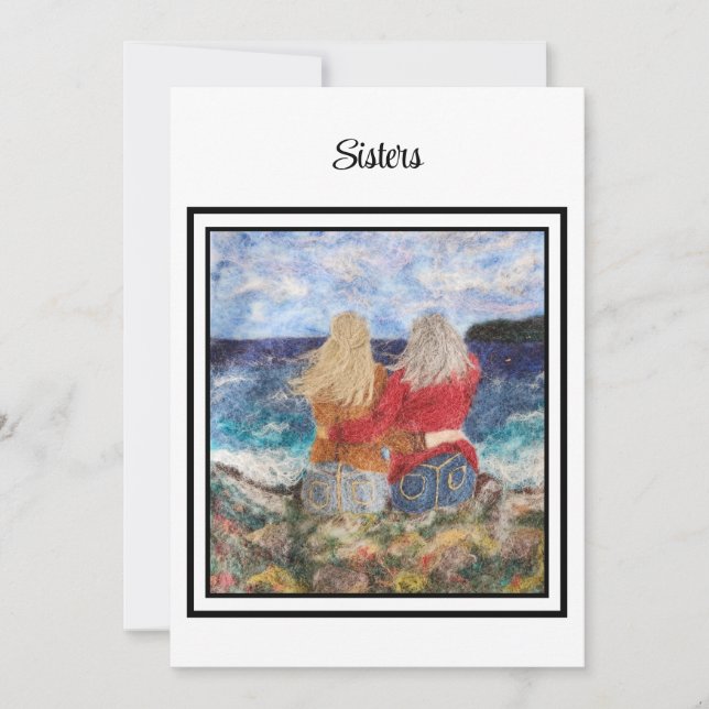 Carte De Remerciements Soeurs ou toute relation étroite en regardant l'oc (Devant)