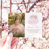 Soft Boho Rose Quinceañera Photo