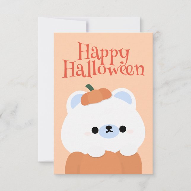 Carte De Remerciements Soirée d'Halloween simple et amusante (Devant)