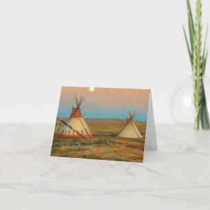 Carte De Remerciements Soirée sur la réserve Blackfoot de Dixon