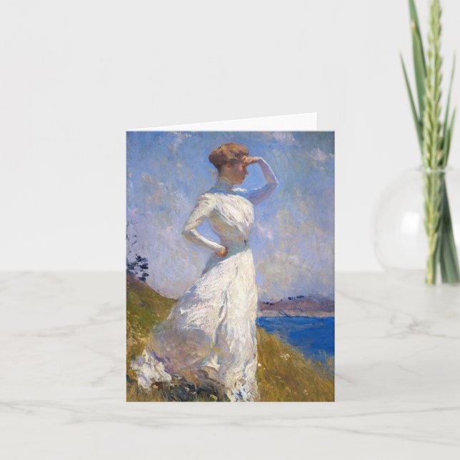 Carte De Remerciements Soleil par Frank Weston Benson (Devant)