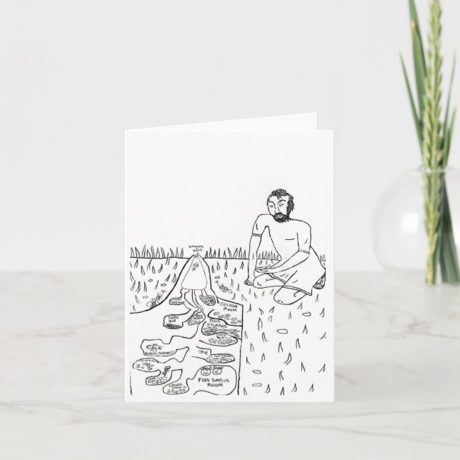 Carte De Remerciements Solomon observant les fourmis 🐜 (Devant)