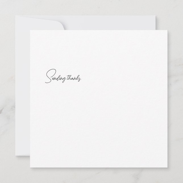 Carte De Remerciements Sophisticated Luxury African Caribbean Asian   (Dos)
