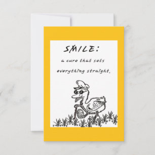 CARTE DE REMERCIEMENTS SOURIRE QUI GARDE