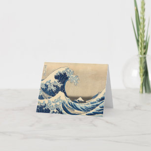 Carte De Remerciements Sous la vague au large de Kanagawa par Katsushika 