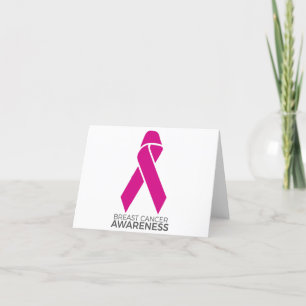 Carte De Remerciements Soutien à la sensibilisation au cancer du sein Rub