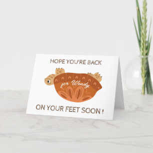 Carte De Remerciements soutien chirurgical - retour sur pieds - Bien vite