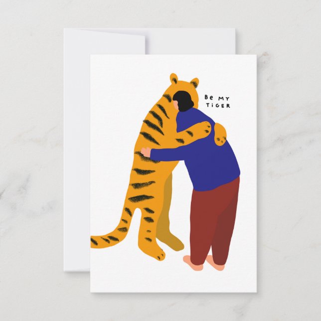 Carte De Remerciements Soyez mon tigre (Devant)