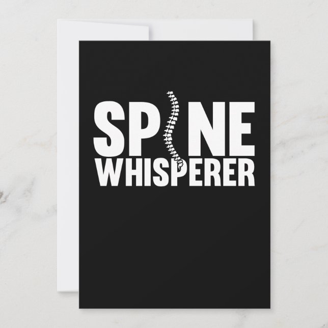 Carte De Remerciements Spine Whisperer Chirurgie Chirurgie Docteur Médica (Devant)