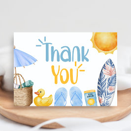 Carte De Remerciements Splish Splash Summer Baby Shower