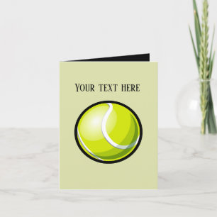 Carte De Remerciements sport cool balle de tennis ajouter un message