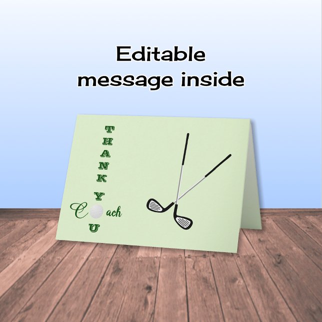 Carte De Remerciements Sports d'entraîneur (Créateur téléchargé)