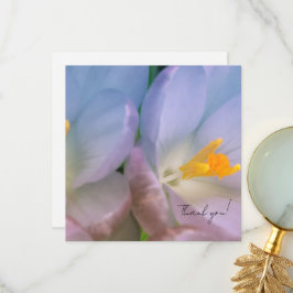 Carte De Remerciements Spring Crocus Photography