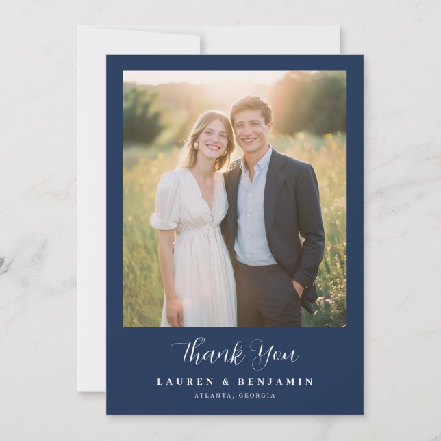 Carte De Remerciements Spring Floral Wedding (Devant)
