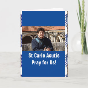 Carte de remerciements St Carlo Acutis