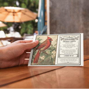 Carte De Remerciements State Bird Collection, Cardinal, personnalisable