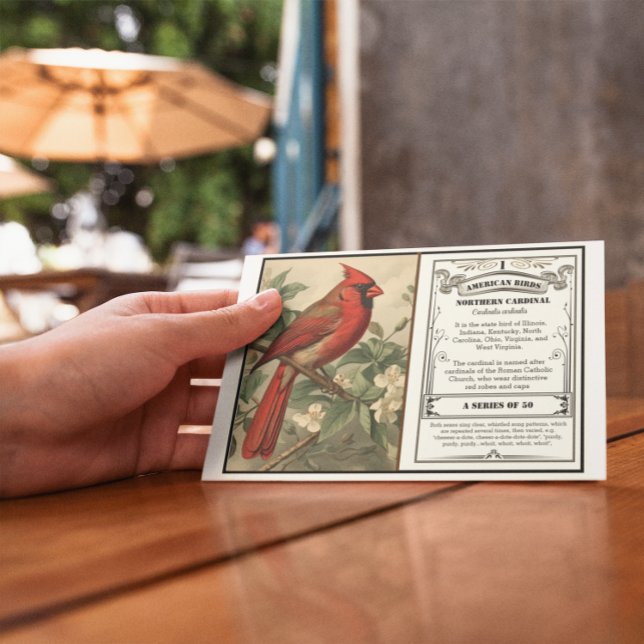 Carte De Remerciements State Bird Collection, Cardinal, personnalisable (Créateur téléchargé)