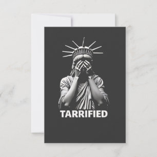 Carte De Remerciements Statue Liberty New York Amérique arrimée