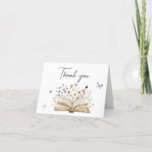 Carte De Remerciements Storybook Nouveau chapitre commence Baby shower