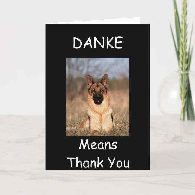 CARTE DE REMERCIEMENTS STYLE "MERCI" PUPPY (Devant)