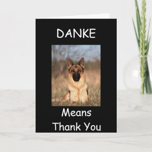 CARTE DE REMERCIEMENTS STYLE "MERCI" PUPPY