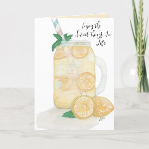Carte De Remerciements Sucrée Lemonade