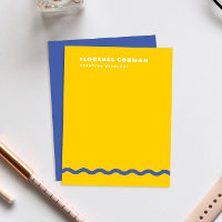 Sunny Jaune et Violet Bleu Frame Wavy Personnel