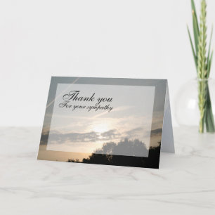 Carte De Remerciements Sunset Thank you