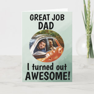 Carte De Remerciements Super boulot, papa... Fête des pères personnalisée