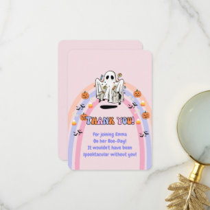 Carte De Remerciements Super Ghost Trick ou traiter Halloween Anniversair