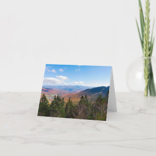 Carte De Remerciements sur le mont mansfield surplombant stowe