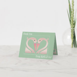 Carte De Remerciements Swans In Love (Carte de remerciement)