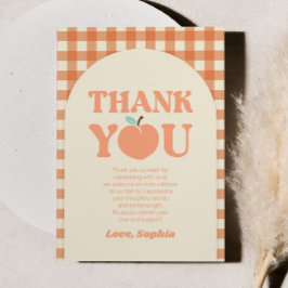 Carte De Remerciements Sweet Peach Orange Birthday Party