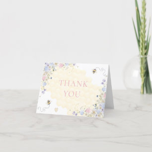 Carte De Remerciements Sweet To Bee One Pastel Premier Anniversaire
