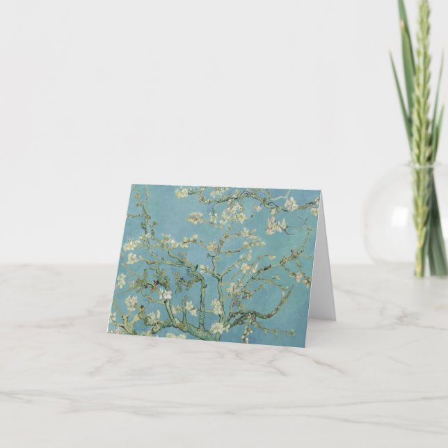 Carte De Remerciements Tableau des fleurs d'amandes de Van Gogh (Devant)