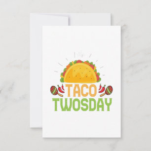 Carte De Remerciements Taco Jeudi 2e Anniversaire Cinco De Mayo Cinéma Ca