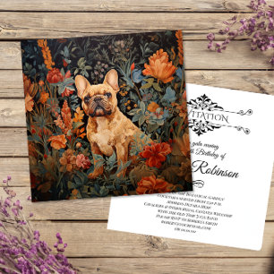 Carte De Remerciements Tapisserie de jardin pour anniversaire de Bouledog
