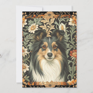 Carte De Remerciements Tapisserie de jardin Shetland Sheepdog Sheltie Inv