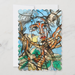 Carte De Remerciements Tarin, points d'infini par Francis Picabia