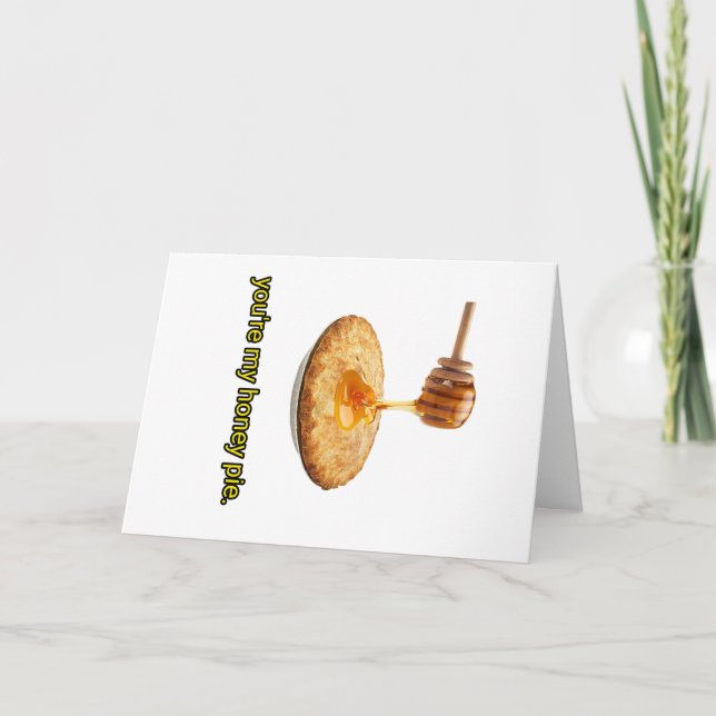 Carte De Remerciements Tarte au miel (Devant)