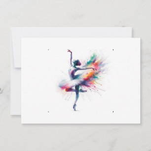 Carte De Remerciements Tasse Danseuse Ballerine