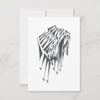 Tatouage Tribal Abstrait Noir et Blanc à l'Envers