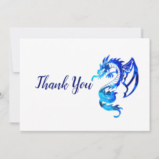 Carte De Remerciements Tattoo de Blue Dragon