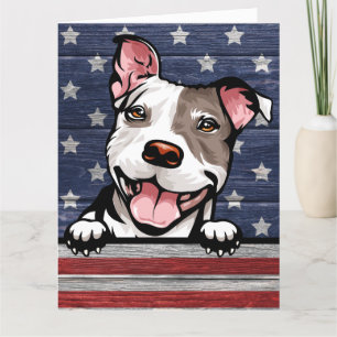 Carte De Remerciements Taureau Patriotique Big Card